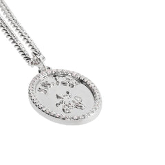 Aries Chain Necklace With Fly Paved Pendants Silver