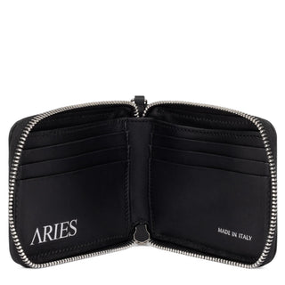 Aries Croc Studded Bobby Wallet Black - Parasol Store