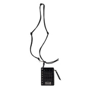 Aries Croc Studded Card Holder Black - Parasol Store