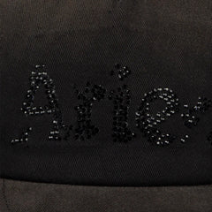 Aries Distressed Diamante Cap Black