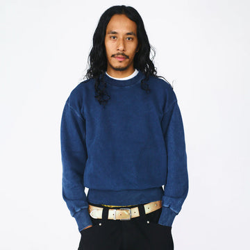 Aries Indigo Temple Sweatshirt Indigo