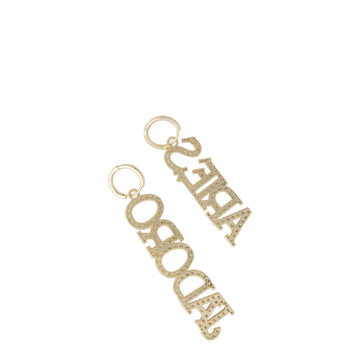 Aries J'Adoro Aries Paved Earring Gold