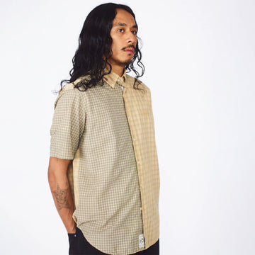 Aries Patchwork S/S Shirt Beige