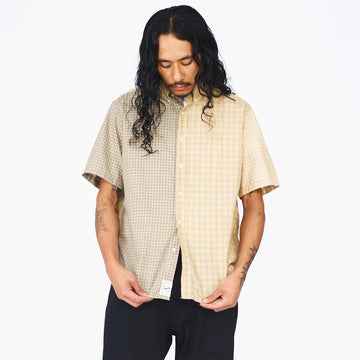 Aries Patchwork S/S Shirt Beige