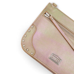 Aries Pearl Leather Studded Bobby Bag Pearl