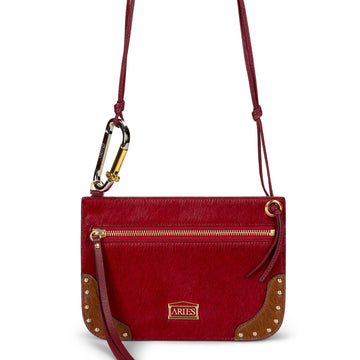 Aries Ponyskin Bobby Bag Red - Parasol Store