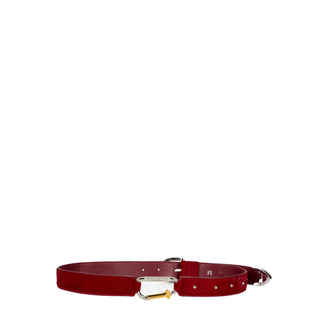 Aries Ponyskin Mazzo Belt Red - Parasol Store
