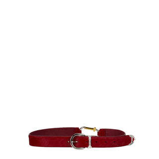 Aries Ponyskin Mazzo Belt Red - Parasol Store