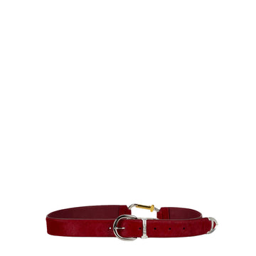Aries Ponyskin Mazzo Belt Red - Parasol Store