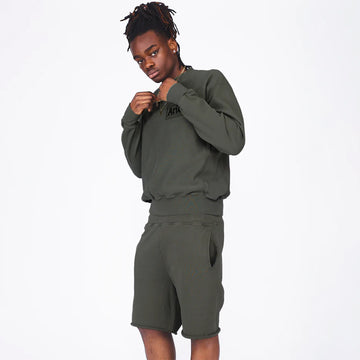 Aries Premium Aged Temple Sweatshort Olive