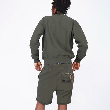 Aries Premium Aged Temple Sweatshort Olive