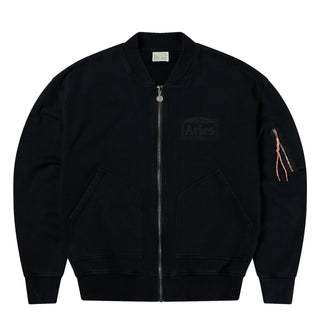 Aries Premium Faded Temple Bomber Black - Parasol Store