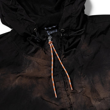 Aries Rag Dye Hooded Windcheater Jacket Brown - Parasol Store