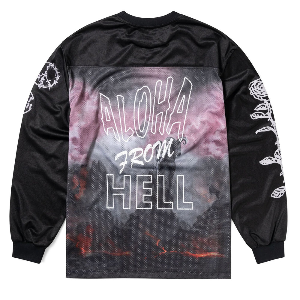 Aries Ramscape Airtex LS Tee Black - Parasol Store