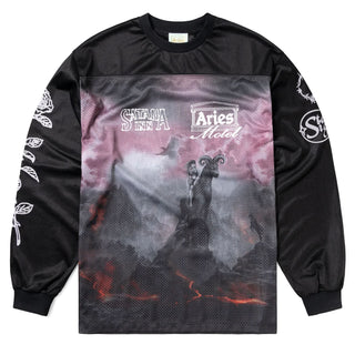 Aries Ramscape Airtex LS Tee Black - Parasol Store