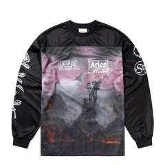 Aries Ramscape Airtex LS Tee Black