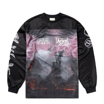 Aries Ramscape Airtex LS Tee Black