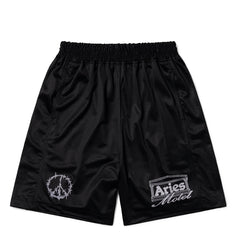 Aries Ramscape Airtex Shorts Black - Parasol Store