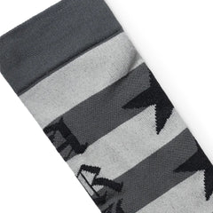 Aries Stripey Knee High Socks Black
