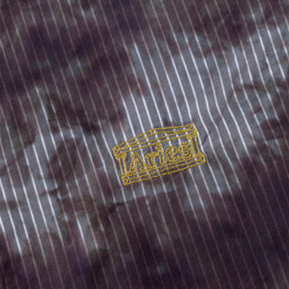 Aries Tie Dye Stripe Poplin Shirt Black - Parasol Store