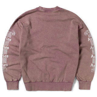 Aries Womens Aged Ancient Column Sweat Pink - Parasol Store