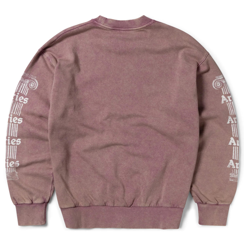 Aries Womens Aged Ancient Column Sweat Pink - Parasol Store