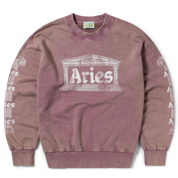 Aries Womens Aged Ancient Column Sweat Pink - Parasol Store
