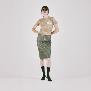 Aries Womens Aged Camo S/S Tee Desert