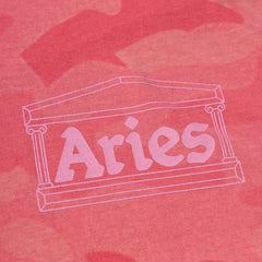 Aries Womens Aged Camo S/S Tee Pink
