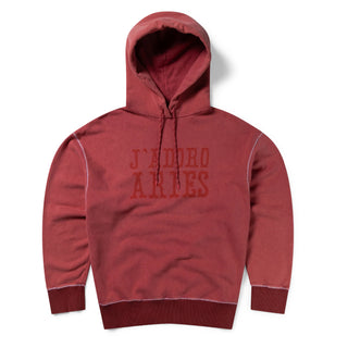Aries Womens Aged Premium J'adoro Cowboy Hoodie Red - Parasol Store