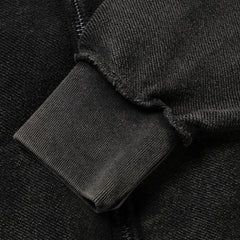 Aries Womens Aged Reverso Temple Zip Through Hoodie Black - Parasol Store