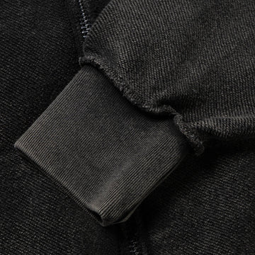 Aries Womens Aged Reverso Temple Zip Through Hoodie Black - Parasol Store