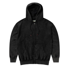 Aries Womens Aged Reverso Temple Zip Through Hoodie Black - Parasol Store