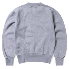 Aries Womens Destroyed Weedie Pie Raglan Sweat Light Grey Marl - Parasol Store