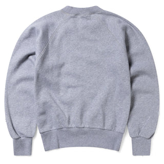 Aries Womens Destroyed Weedie Pie Raglan Sweat Light Grey Marl - Parasol Store