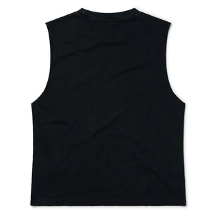 Aries Womens Faded Bunny Muscle Vest Black - Parasol Store