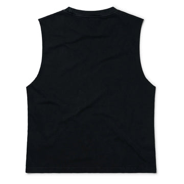 Aries Womens Faded Bunny Muscle Vest Black - Parasol Store