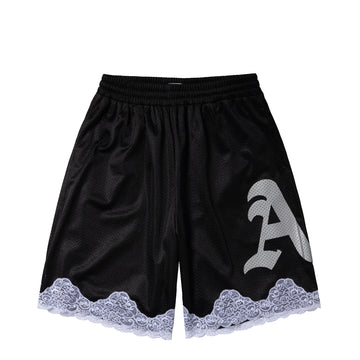 Aries Womens Gothic Lace Airtex Shorts Black