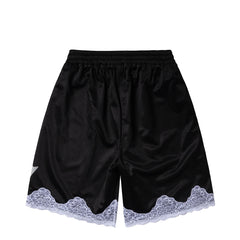 Aries Womens Gothic Lace Airtex Shorts Black