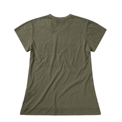 Aries Womens J'adoro Western Cap Sleeve Tee Olive