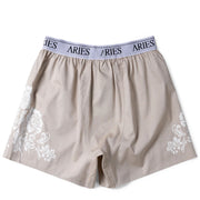 Aries Womens Lace Print Boxer Shorts Brown - Parasol Store