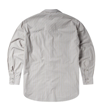 Aries Womens Poplin Stripe Western Shirt Beige
