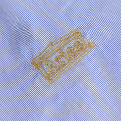 Aries Womens Stripe Poplin Classic Boxer Shorts Blue