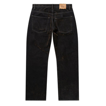 Aries Worn Flock Batten Jean Green - Parasol Store