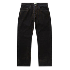 Aries Worn Flock Batten Jean Green - Parasol Store