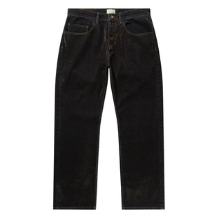 Aries Worn Flock Batten Jean Green - Parasol Store