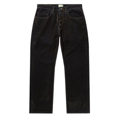 Aries Worn Flock Batten Jean Green