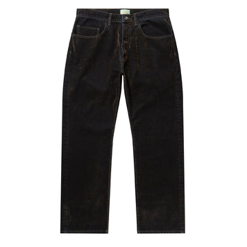Aries Worn Flock Batten Jean Green