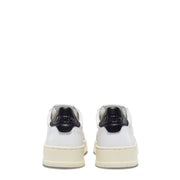 Autry Womens Medalist Low Trainer Leather / Leather - White / Black Tab - Parasol Store