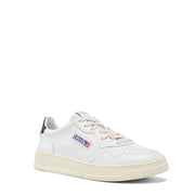 Autry Womens Medalist Low Trainer Leather / Leather - White / Black Tab - Parasol Store